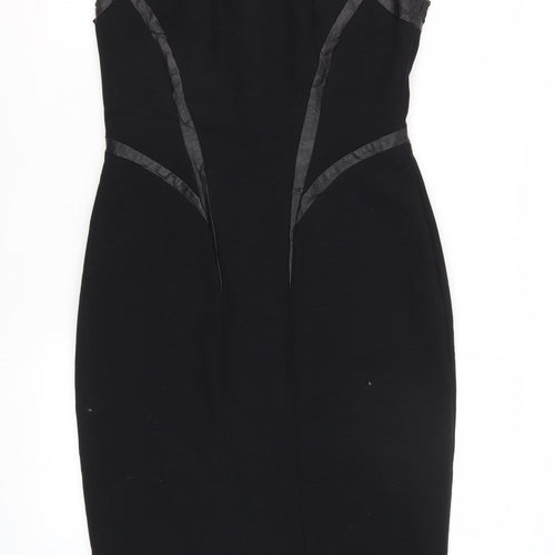 Marks and Spencer Black Sheath Dress Size 8 Women