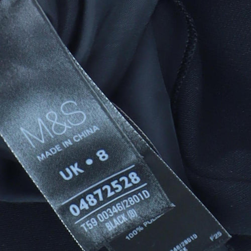 Marks and Spencer Black Sheath Dress Size 8 Women