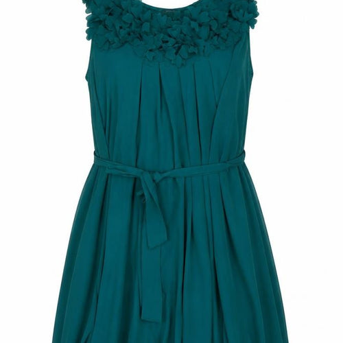 Apricot Women's Green A-Line Chiffon Dress L/XL