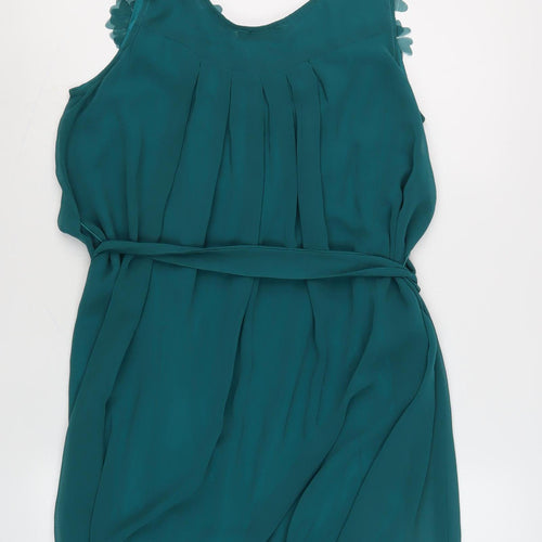 Apricot Women's Green A-Line Chiffon Dress L/XL