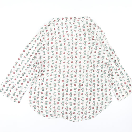 FatFace Women’s Ivory Floral Tunic Blouse Size 14