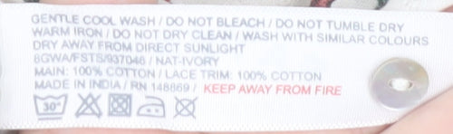 FatFace Women’s Ivory Floral Tunic Blouse Size 14