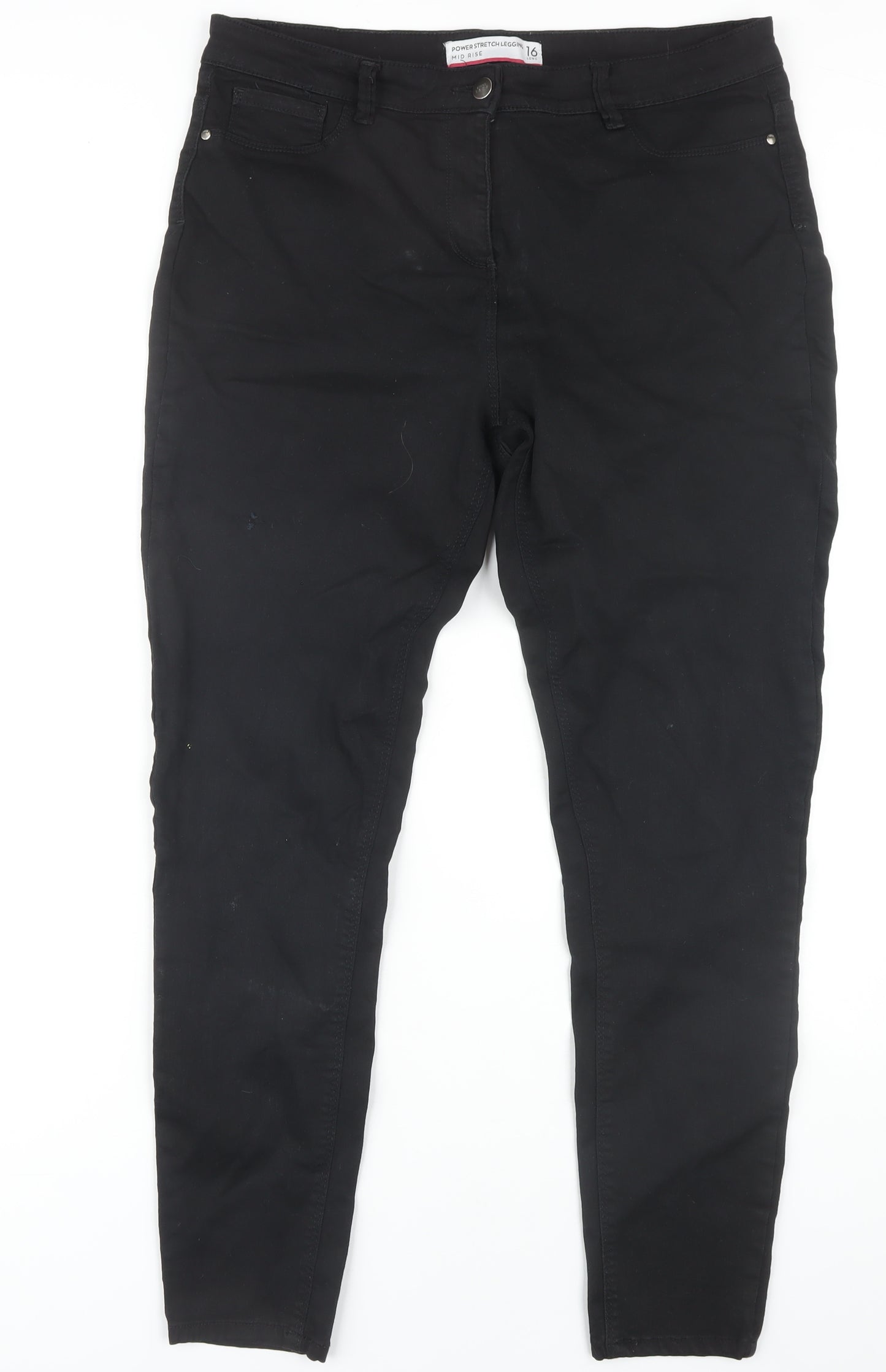 Next Women's Black Jegging Size 16 Tall, Stretch Comfort