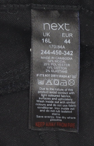 Next Women's Black Jegging Size 16 Tall, Stretch Comfort