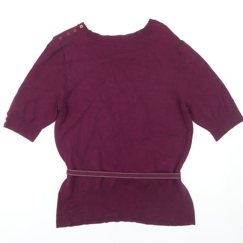 Wallis Women's Purple Pullover Jumper Size 18