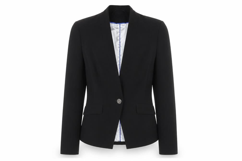 Front view of Principles Women's Black Blazer, size 8 Slim, Fit