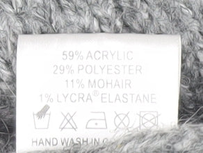 Jane Norman Women's Grey V-Neck Pullover Jumper