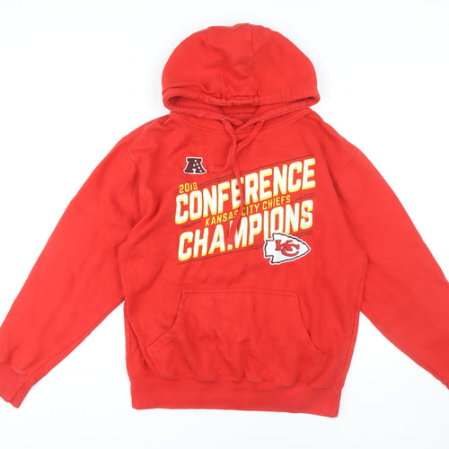 NFL Team Apparel Red Unisex Hooded Pullover, Size S