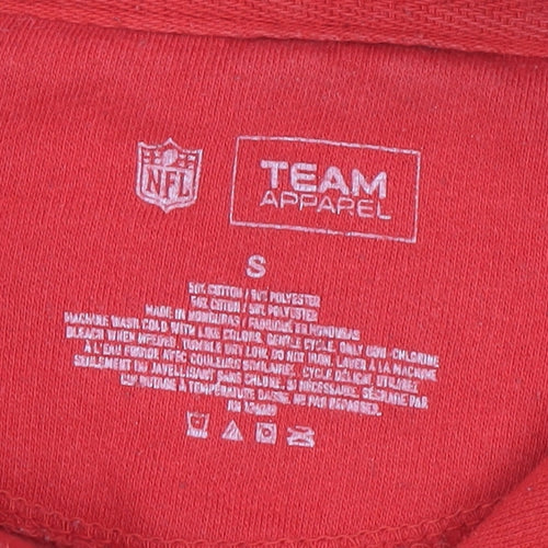 NFL Team Apparel Red Unisex Hooded Pullover, Size S