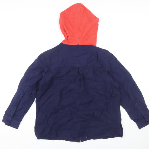 Alice Collins Women's Blue Hooded Jacket Size 12