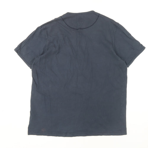 Pretty Green Men's Blue Graphic T-Shirt XL