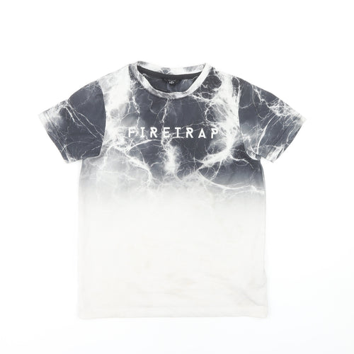 Firetrap Boys Grey Graphic Print T-Shirt 7-8 Years