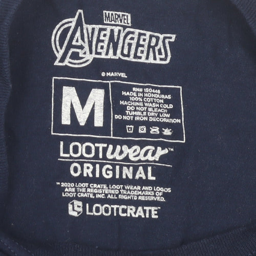 Lootcrate Men's Blue Avengers Iron Man T-Shirt M