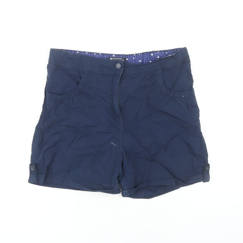 Mountain Warehouse Girls Blue Shorts 11-12 Years with Pockets
