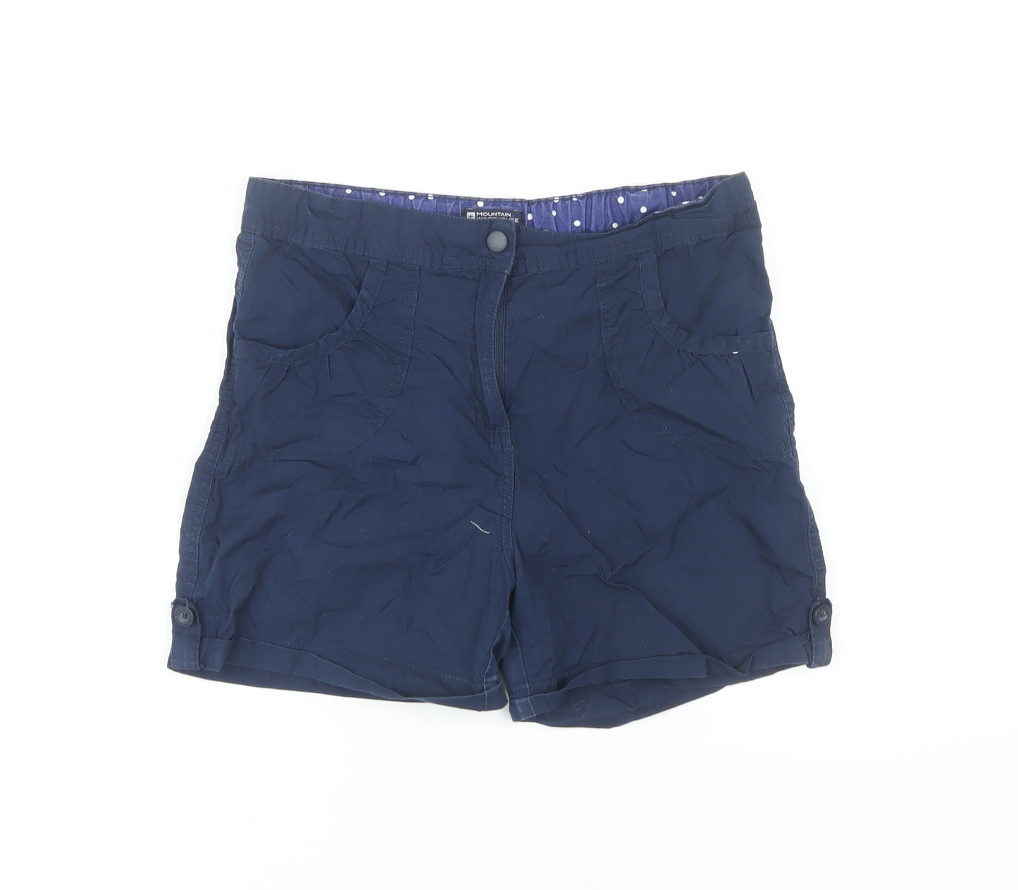 Mountain Warehouse Girls Blue Shorts 11-12 Years with Pockets