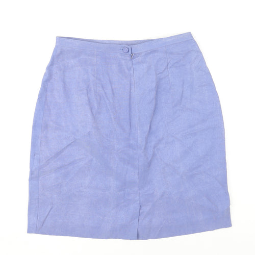 Monsoon Women's Purple Knee-Length Pencil Skirt Size 12