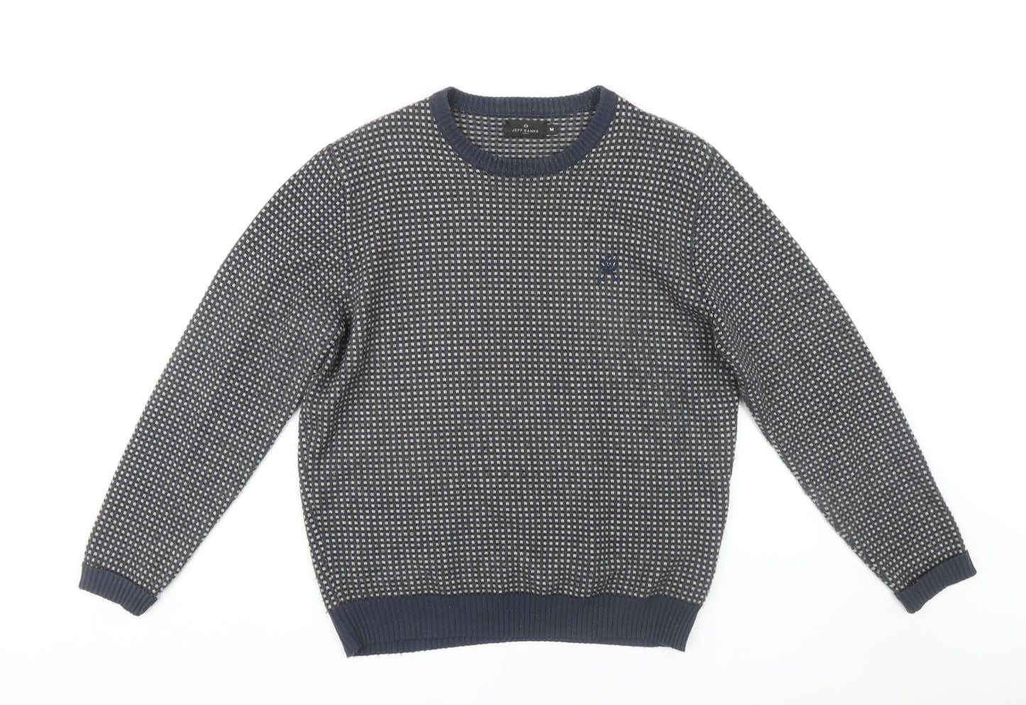 Jeff Banks Mens Grey Pullover Jumper, Medium