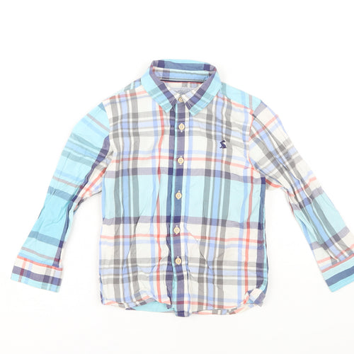 Joules Boys Multicoloured Button-Up Plaid Shirt 5 Years