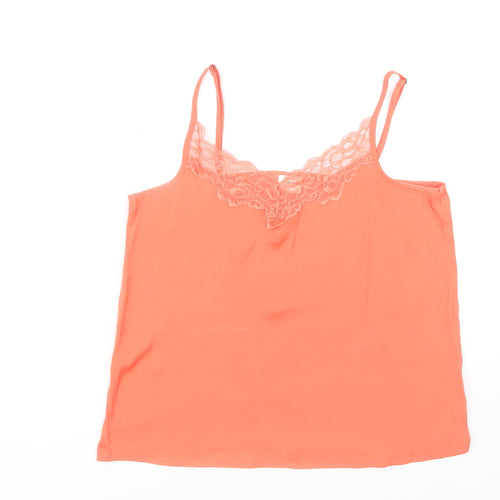 Jacqueline de Yong Women's Orange Camisole Tank Top, Size 8