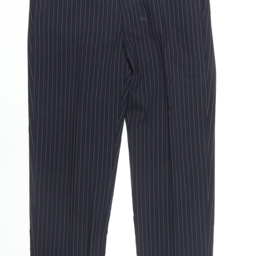 Next Men's Black Dress Pants, 38 L, Formal Wool Trousers