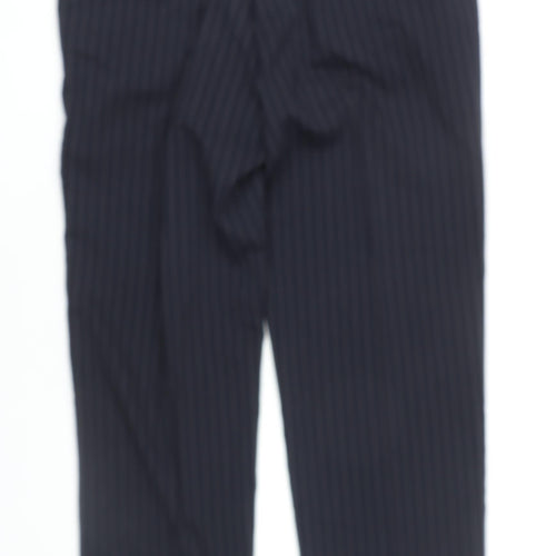 Next Men's Black Dress Pants, 38 L, Formal Wool Trousers