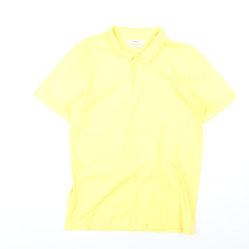 Premium by Jack & Jones Yellow Men's Polo Shirt M