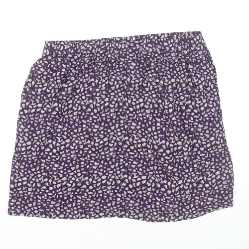 Noa Noa Women's Purple Animal Print Skirt Size 14