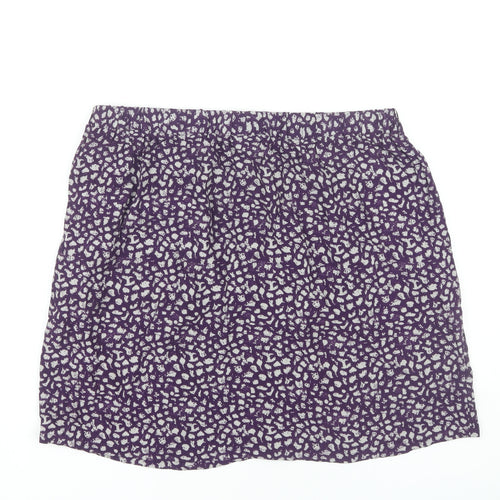 Noa Noa Women's Purple Animal Print Skirt Size 14