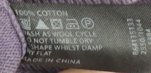 Jasper Conran Men's Purple V-Neck Jumper - Size L