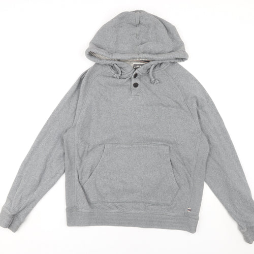 FatFace Men's Grey Hooded Henley M