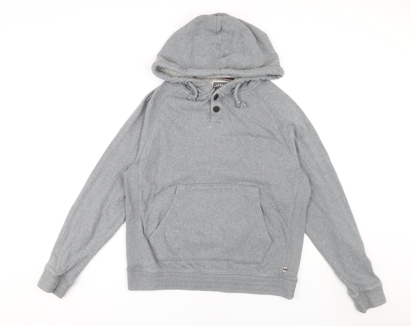 FatFace Men's Grey Hooded Henley M