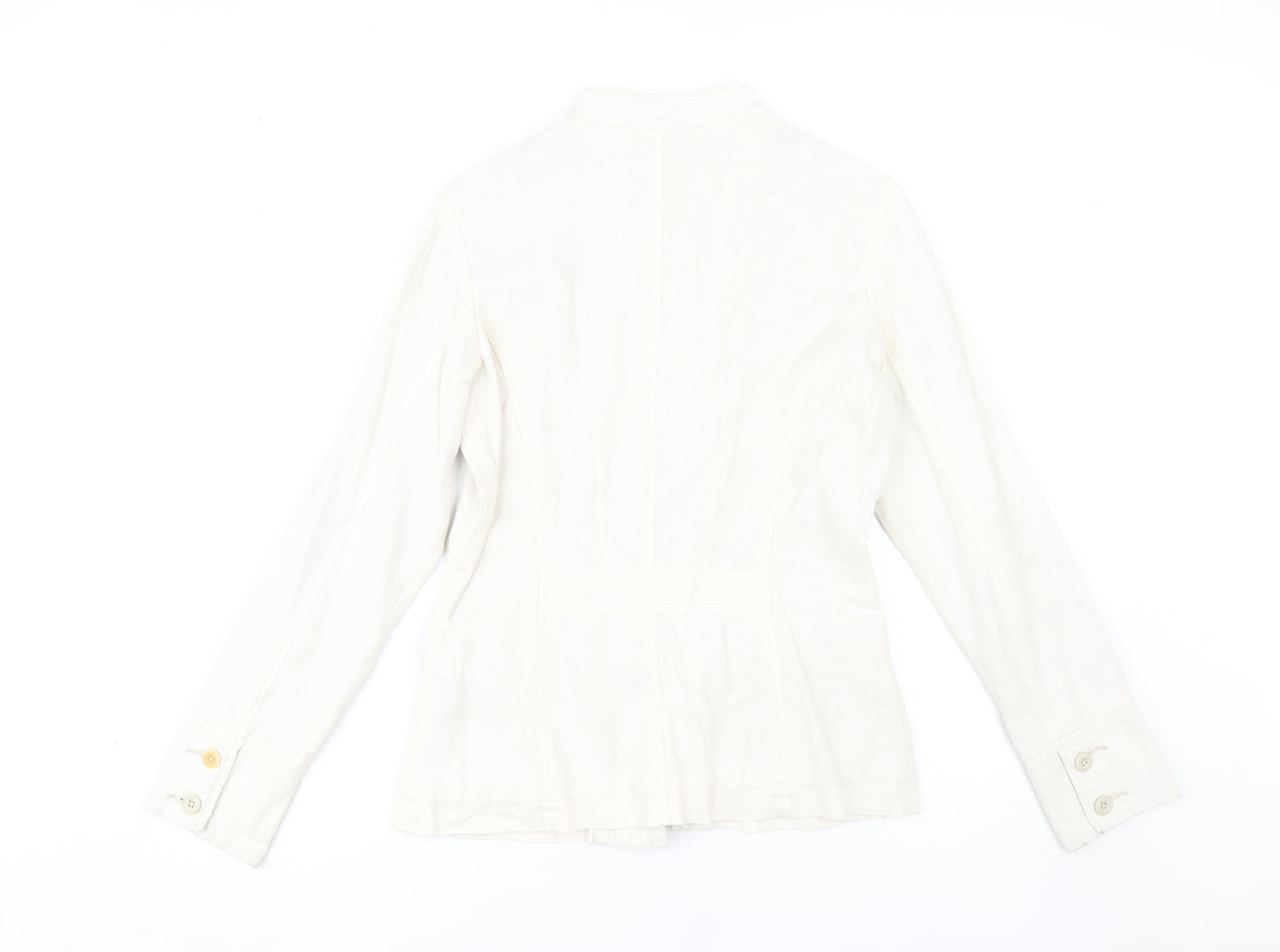 Fat Face Women's Ivory Floral Button Jacket