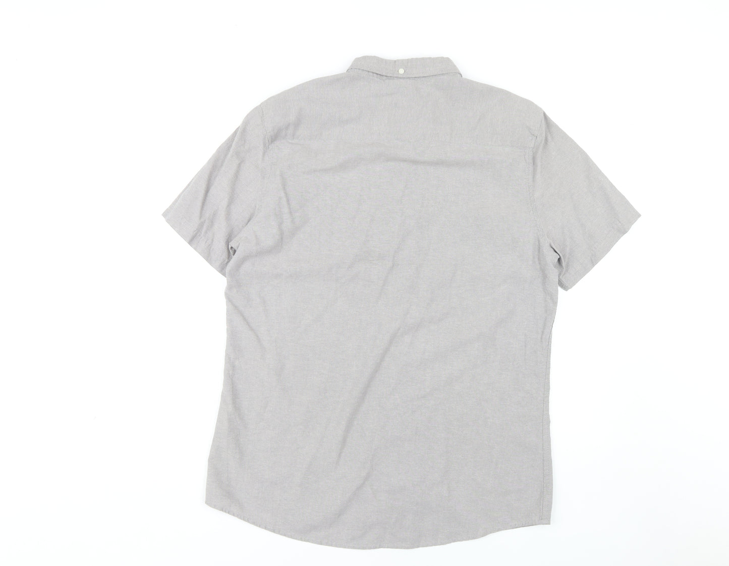 Firetrap Men's Grey XL Short Sleeve Casual Shirt