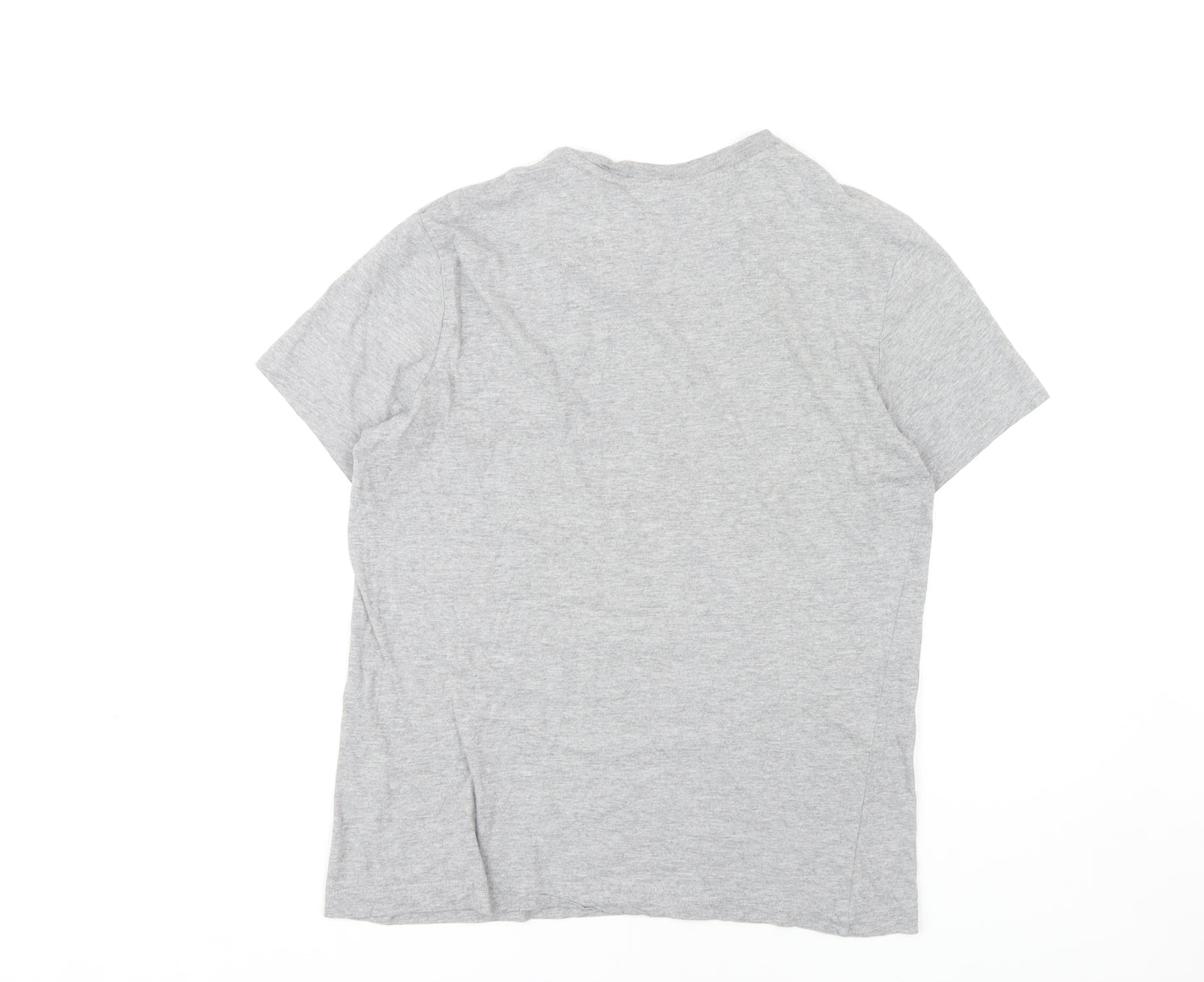 Champion Men's Grey Logo T-Shirt Size S