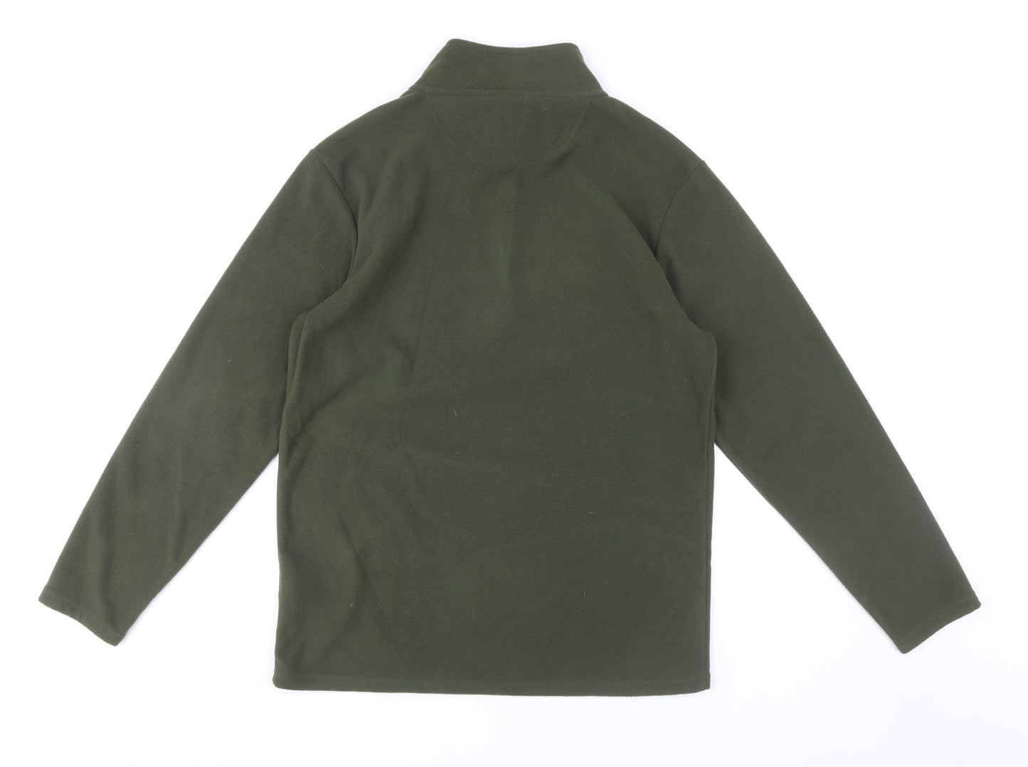 Peter Storm Men's Green Fleece 1/4 Zip Hoodie Size S