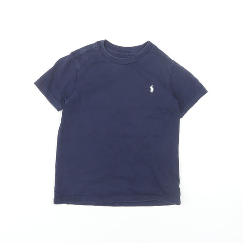 Polo Ralph Lauren Boys' Blue T-Shirt, Logo, Size 5 Years