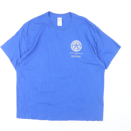 Gildan Men's Blue XL Sports Graphic T-Shirt