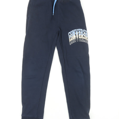Converse Boys Blue Jogger Trousers Size S Elastic Waist
