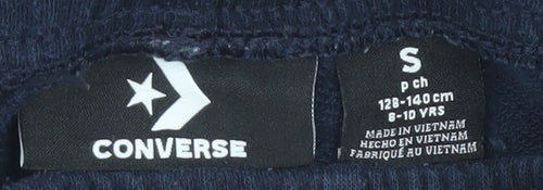 Converse Boys Blue Jogger Trousers Size S Elastic Waist