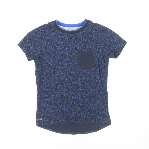 Baker by Ted Baker Boys Blue Geometric T-Shirt 5-6 Years
