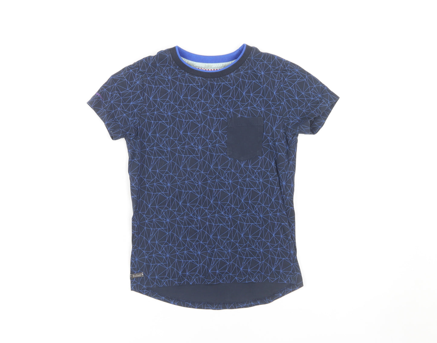 Baker by Ted Baker Boys Blue Geometric T-Shirt 5-6 Years