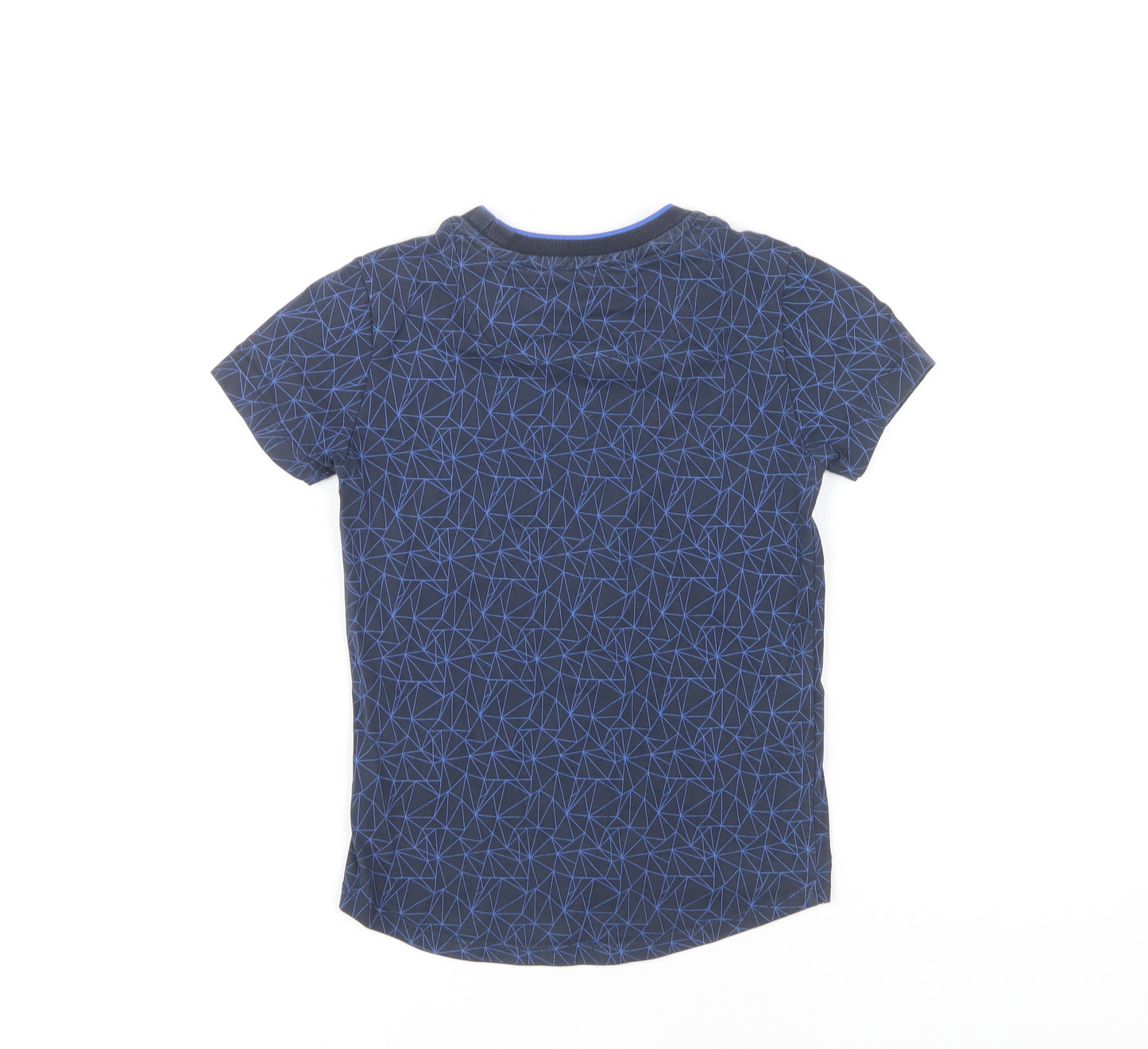 Baker by Ted Baker Boys Blue Geometric T-Shirt 5-6 Years