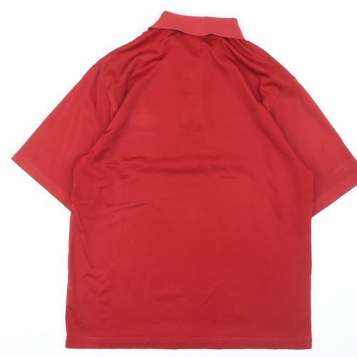 Glenmuir Men's Red Polo Shirt Size M Golf Casual