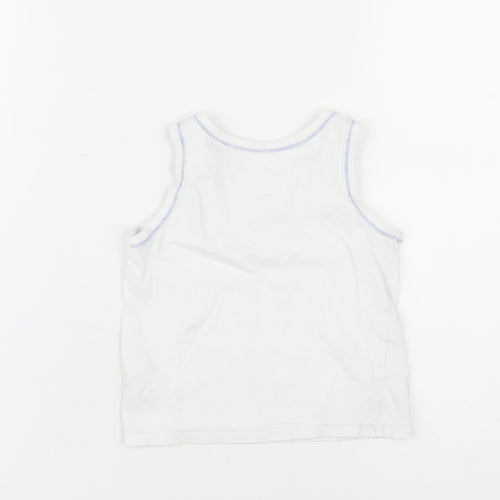 Marvel Boys White Spiderman Tank Top 3-4 Years