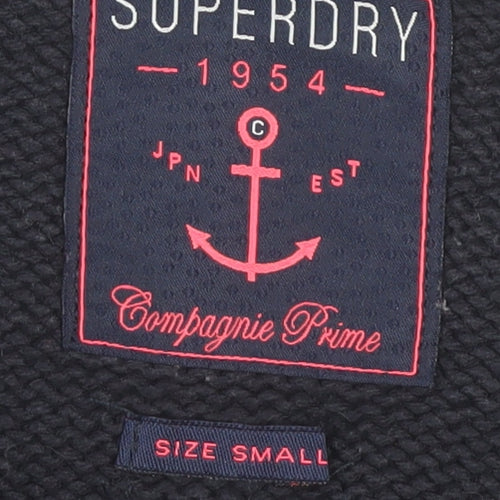 Superdry Women's Black Striped Pullover Jumper S