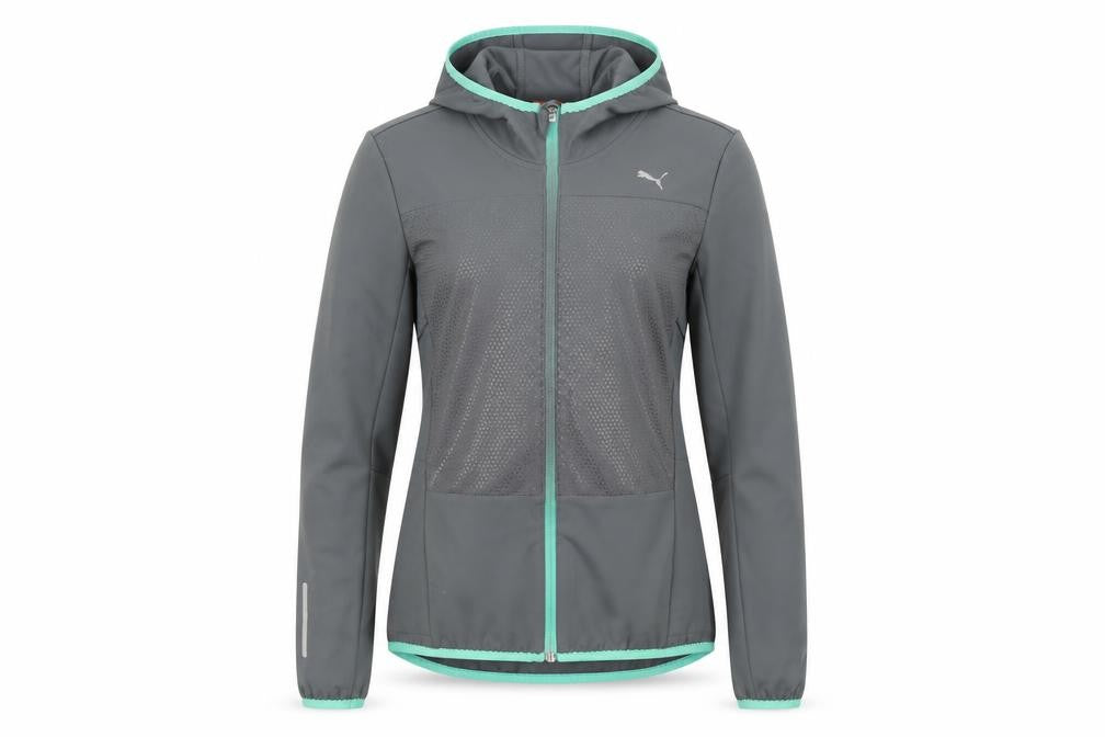 Puma Women's Grey Windbreaker Jacket Size 8