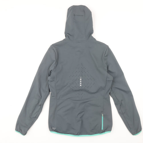 Puma Women's Grey Windbreaker Jacket Size 8