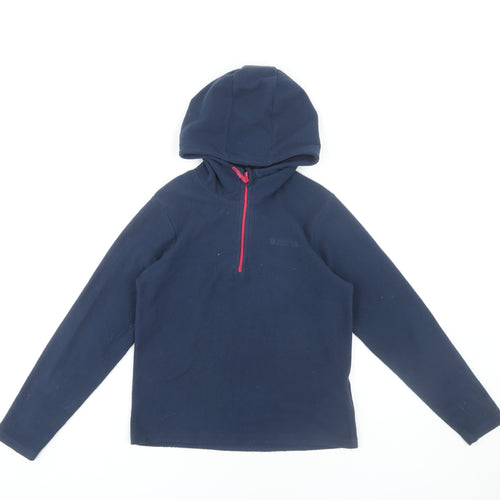 Mountain Warehouse Girls Blue Pullover Hoodie, 9-10 Years