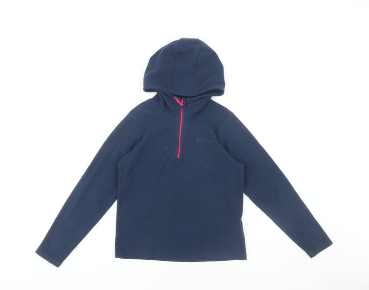 Mountain Warehouse Girls Blue Pullover Hoodie, 9-10 Years