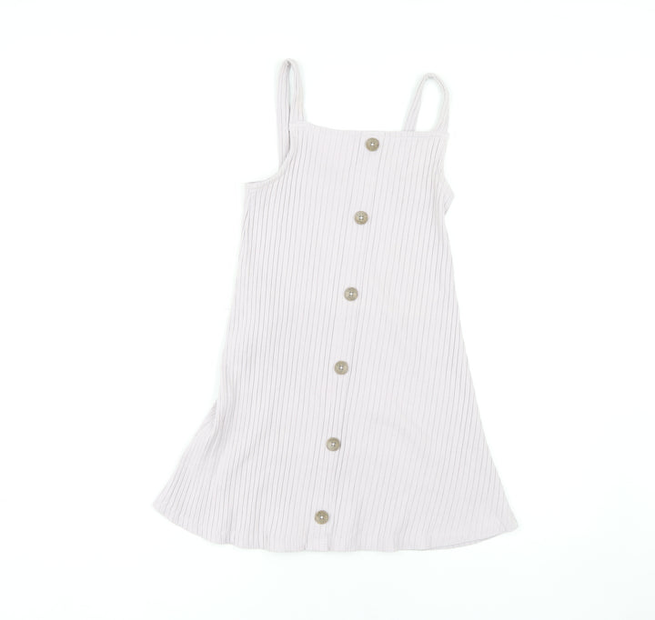 Firetrap Girls Beige Strappy Dress 9-10 Years, Cotton Blend